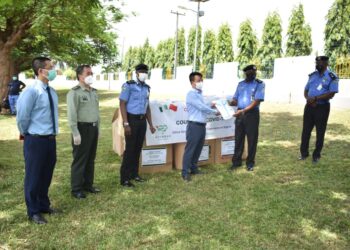 Covid-19: NPF Receives PPES From The China General Chamber Of Commerce In Nigeria