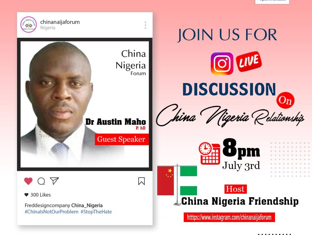 Dr. Maho to speak on Nigeria-China relationship