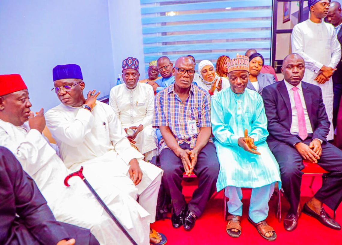 Governor Sule, Dr. Akabe, and APC Chairman Welcome Newly Elected Nasarawa Speaker Balarabe Abdullahi and Deputy to Government House Lafia