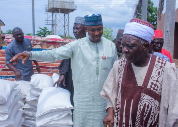 Nasarawa Lawmaker, Hon Sa’ad distributes relief materials worth millions of naira to victims of communal attack in his constituency.