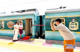 “Panda train” in China brings new travel experience to tourists