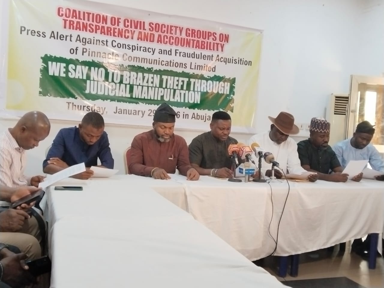 Coalition Moves to Avert the Fraudulent Takeover of Pinnacle Communications.