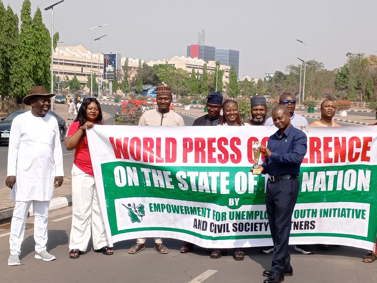 Nigerian Youth Storm National Assembly Demands Access to Present Dishonourable Award to Senator