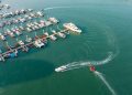 Coastal city in East China transforms shoreline with ecological bay restoration